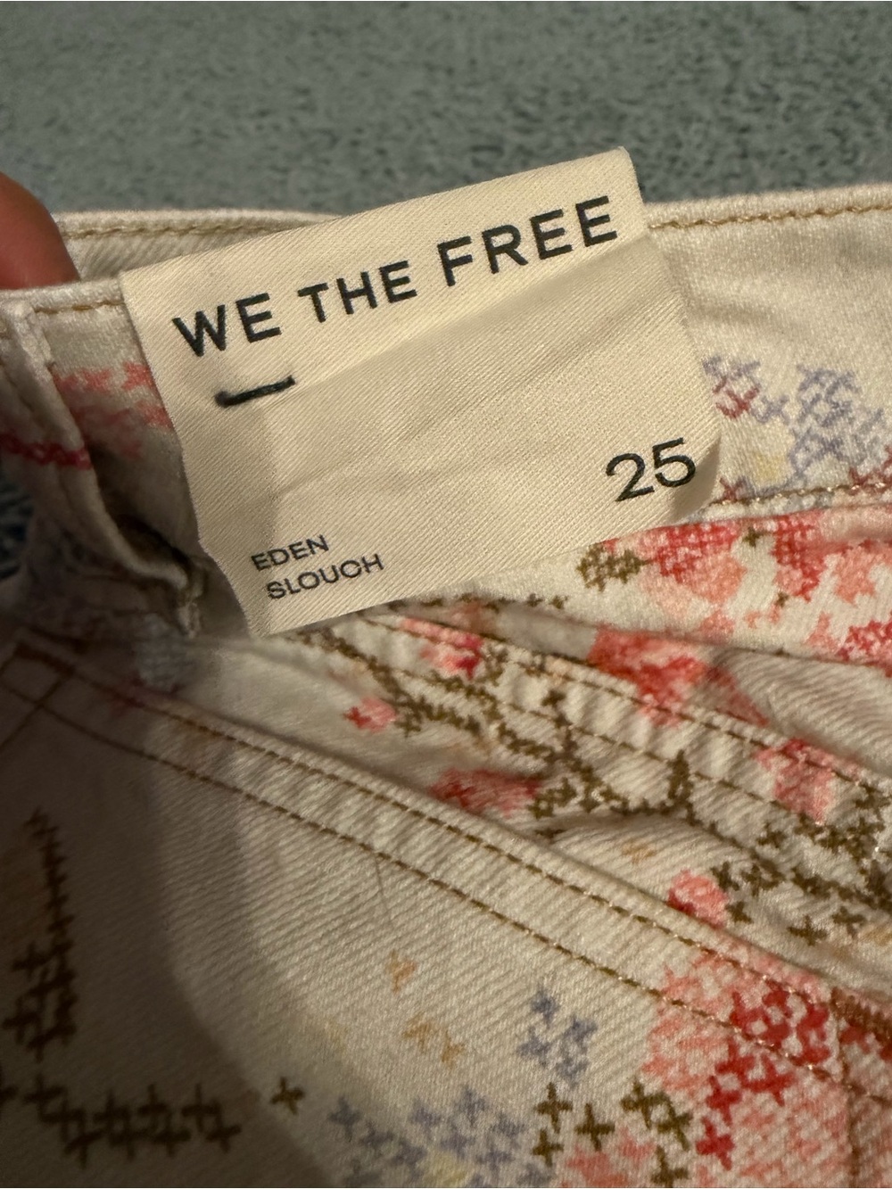 Free People Eden Print Flare Jeans - Picture 6 of 8